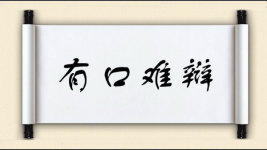 有口难辩对对子图片